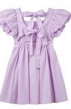 Grace Tie Back Dress Lavender - Designer Kidz