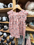 Japanese Floral Cotton Dress - Handmade