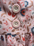 Japanese Floral Cotton Dress - Handmade