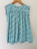 Green floral Retro Dress - Handmade