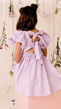 Grace Tie Back Dress Lavender - Designer Kidz