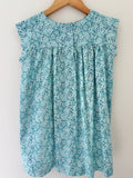 Green floral Retro Dress - Handmade