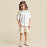 Jackson Short Sleeve Formal Shirt White by Designer Kidz