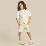 Toby Linen Vest by Designer Kidz
