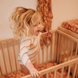 Earth Stripe Organic Cotton Long Sleeve Onesie / Banabae